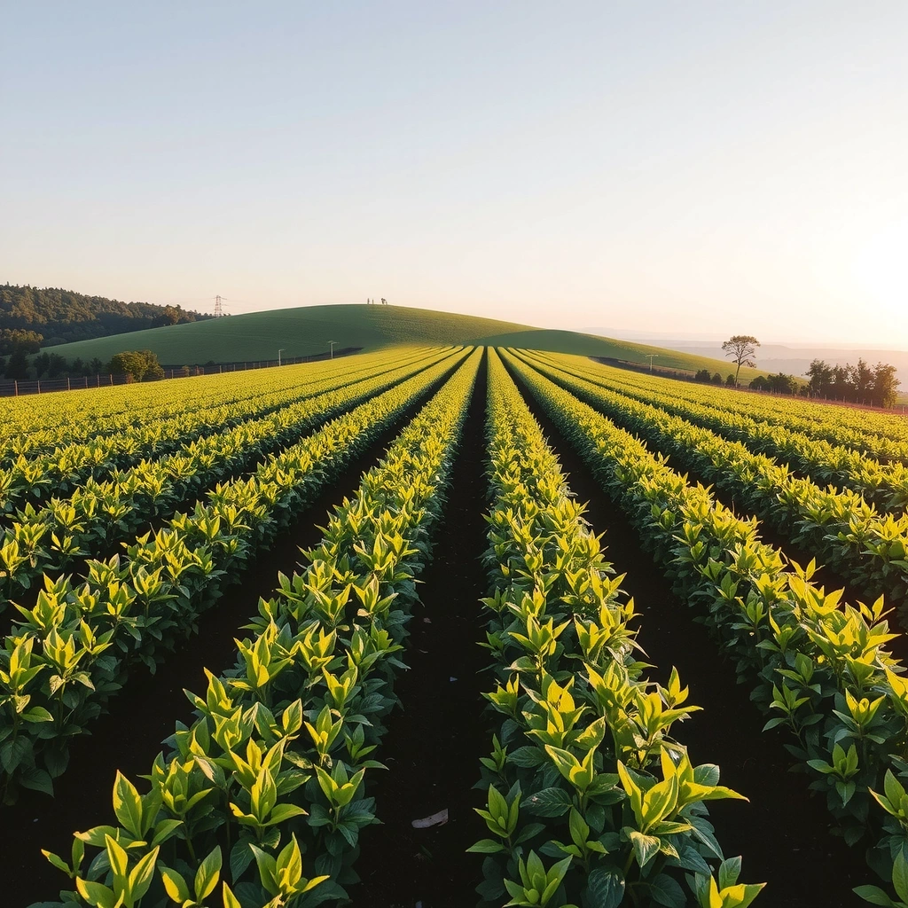 Sustainable organic farming practices with pristine natural ingredients